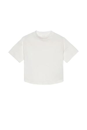 white cotton t-shirt PALM ANGELS KIDS | PGAA001S26JER001002